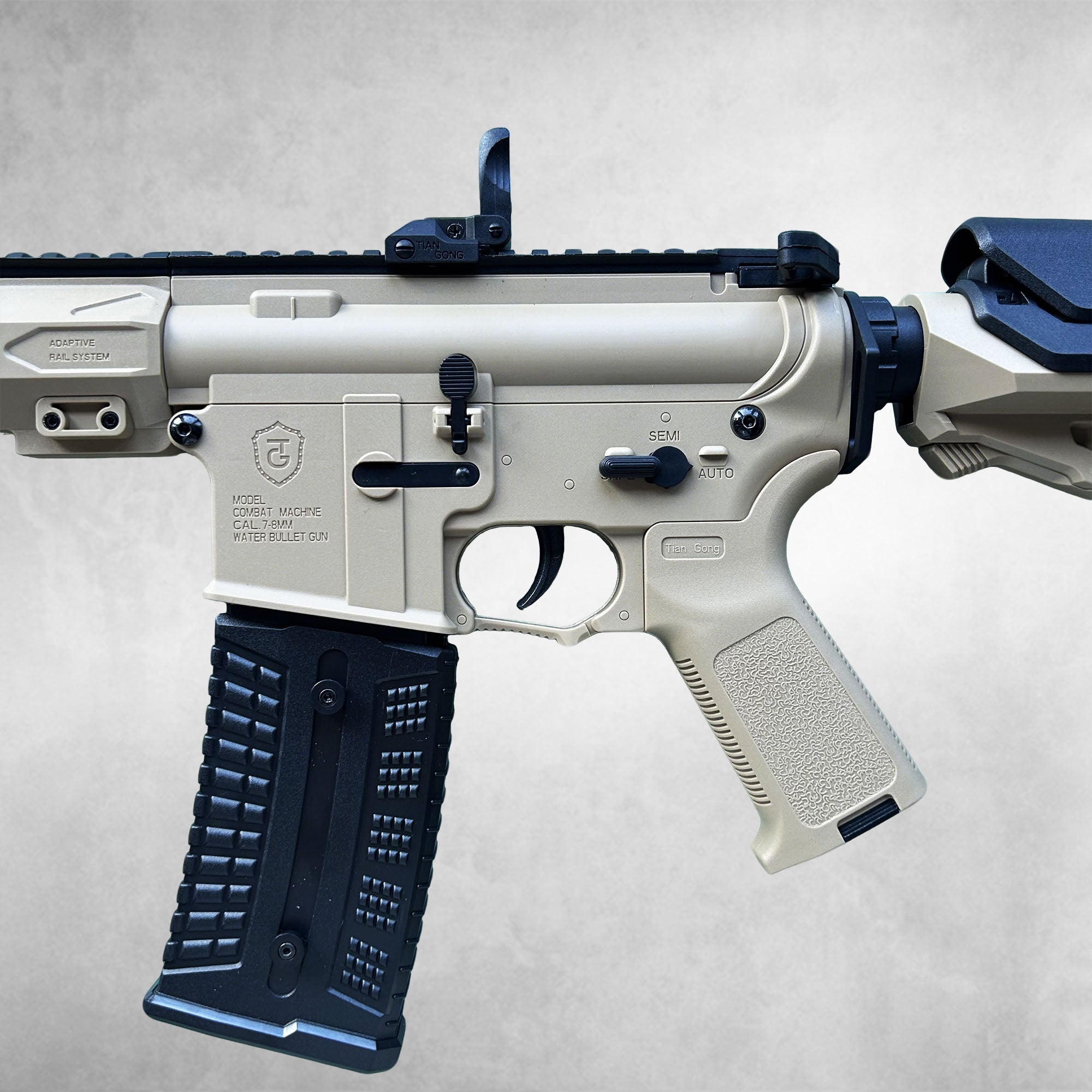 AR15-PRO Gel Blaster – Electric Semi/Full Auto, 5-Star Power, Metal Gearbox, Realistic Build | RedBlaster