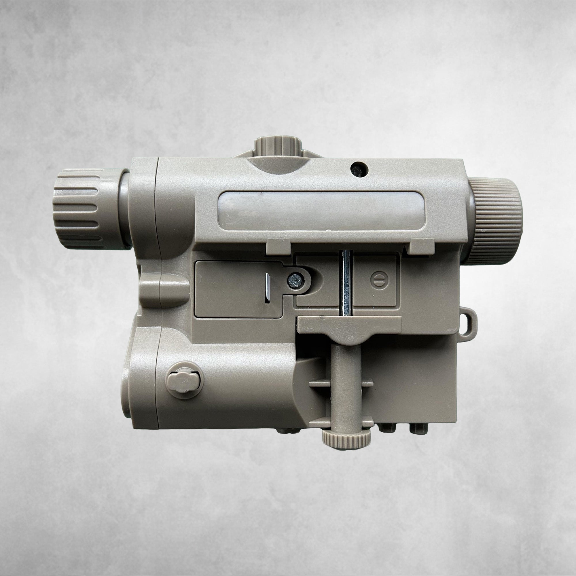 Laser Sight with Flashlight – Red Laser Aiming & LED Illumination-Beige– Universal for Gel Blasters｜RedBlaster