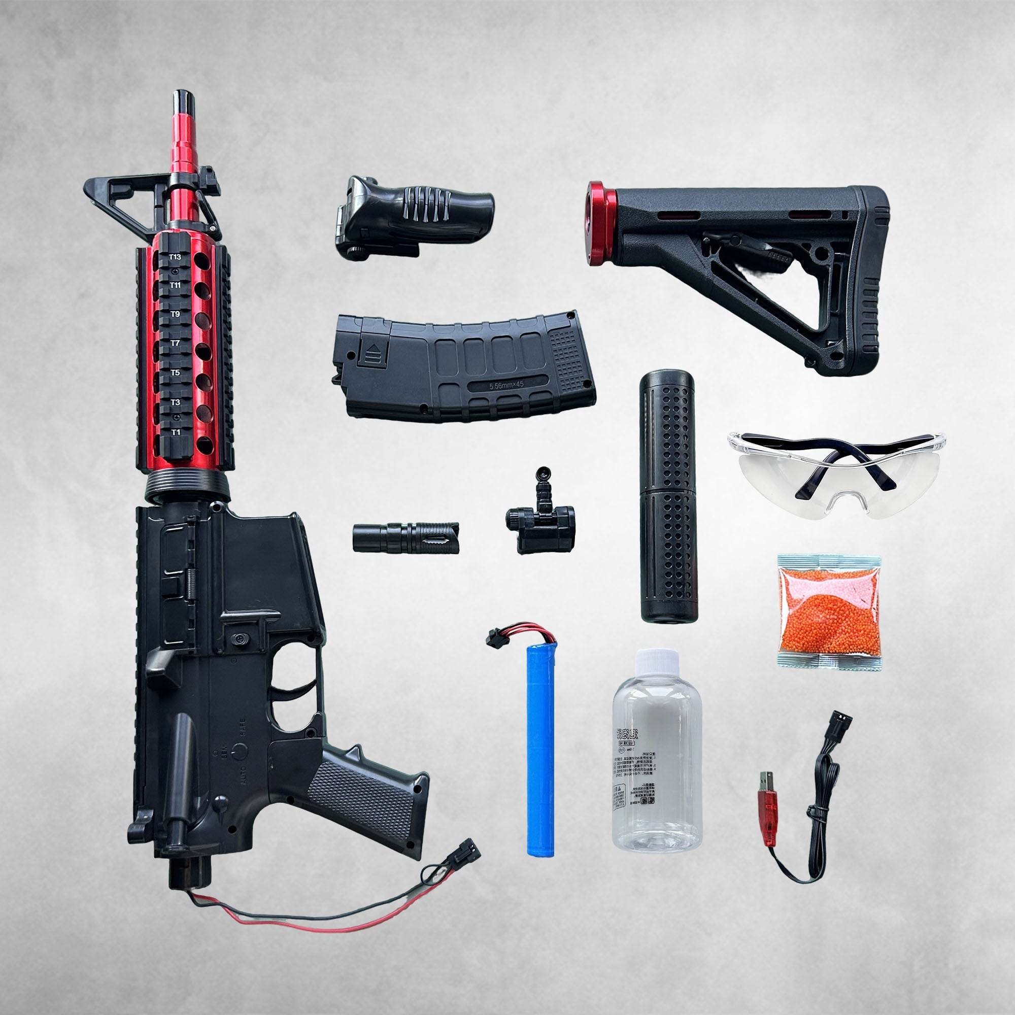 M416 Gel Blaster – Electric Semi/Full Auto, 3-Star Power, Lightweight, Rich Accessories | RedBlaster