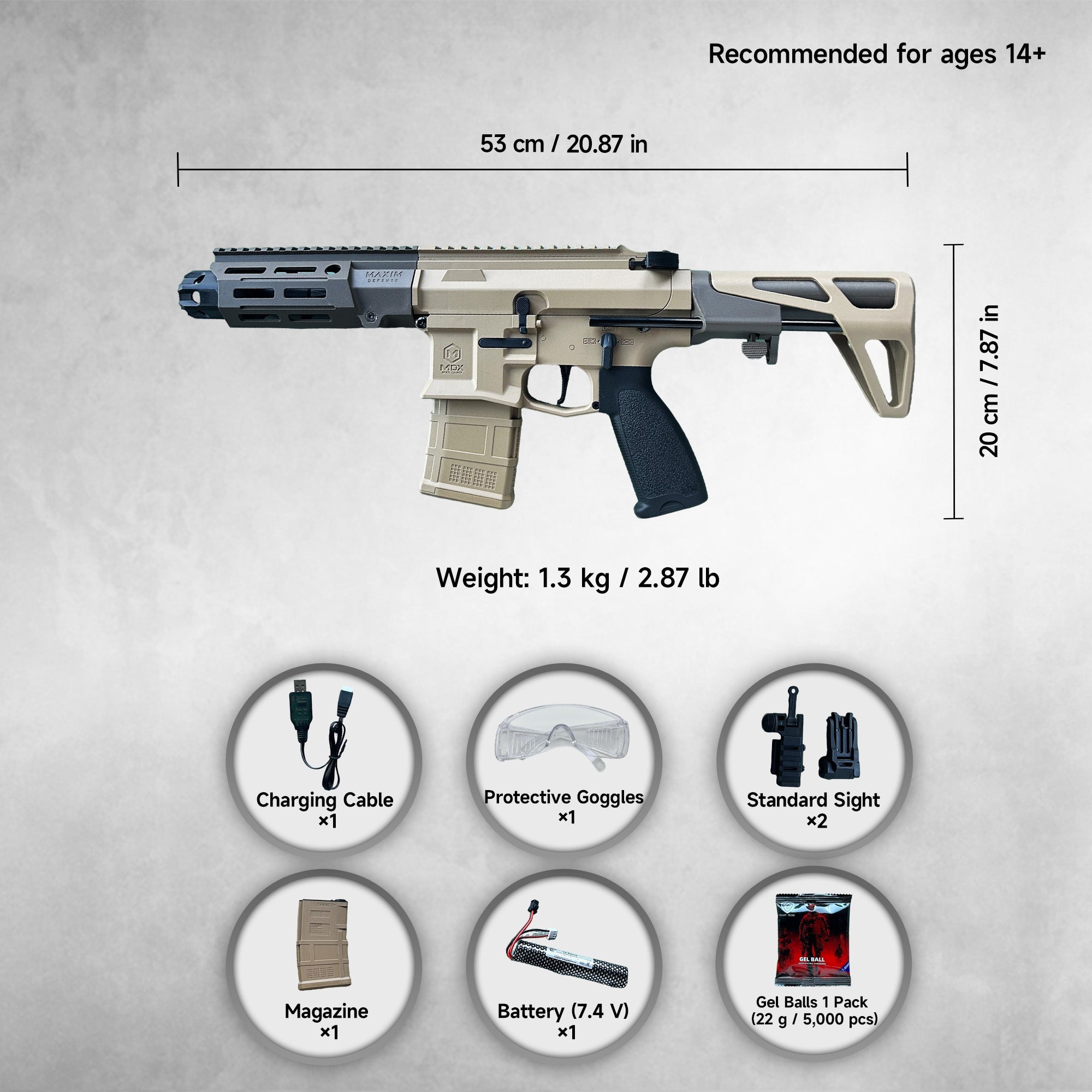 PDX Gel Blaster – Electric Semi/Full Auto, Lightweight, Realistic Build | RedBlaster